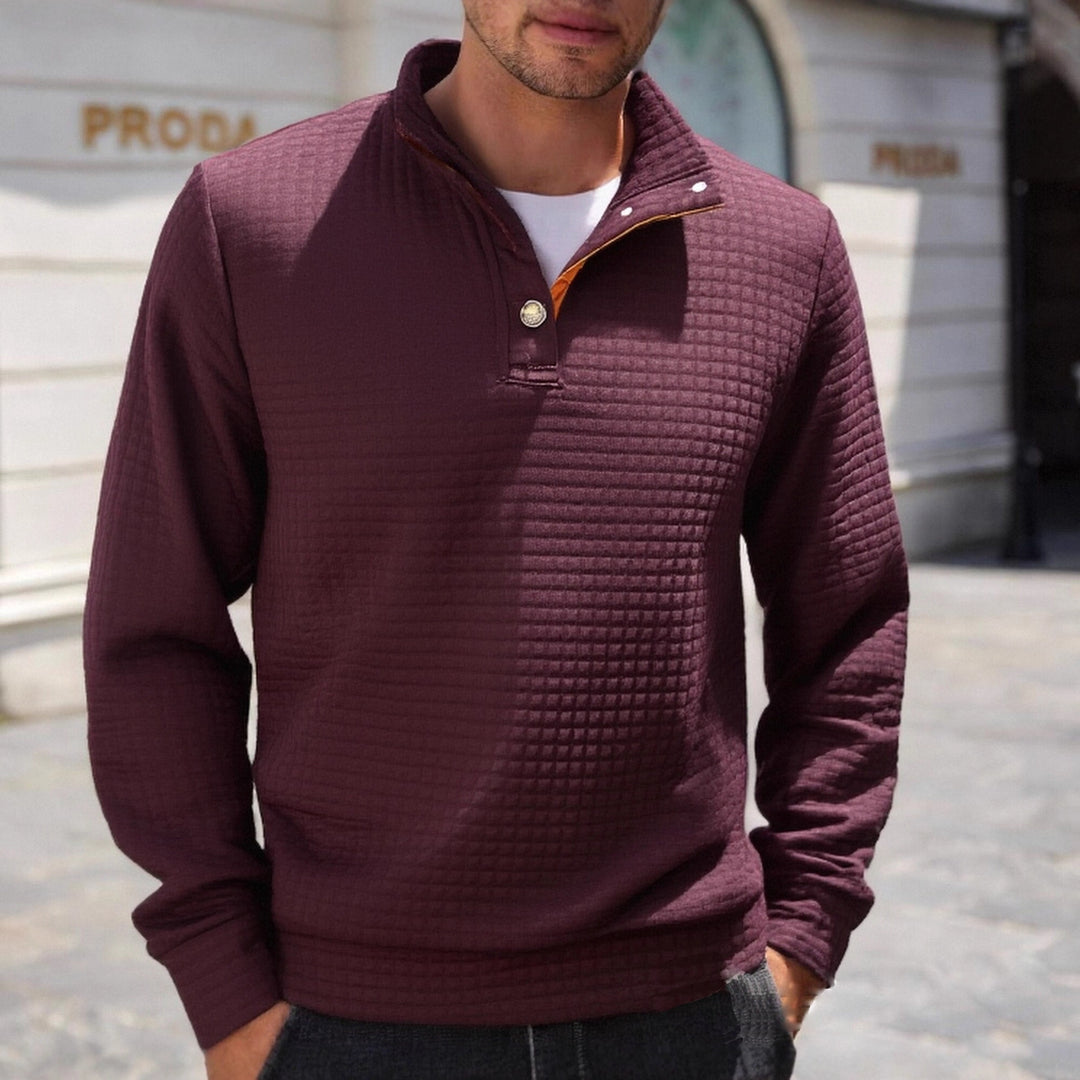 Men's stylish sweater with fashionable stand-up collar Lisslune