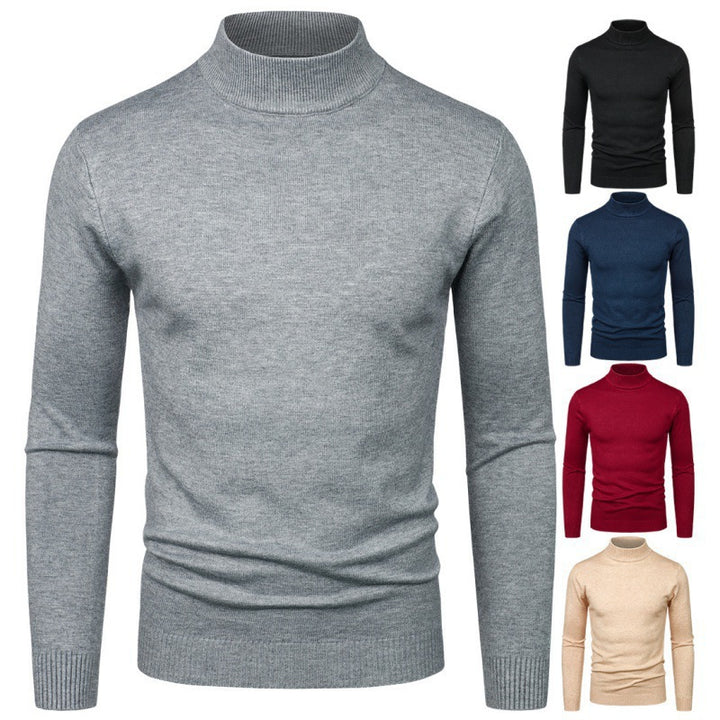 Men's elegant turtleneck sweater made of fine cotton blend Lisslune