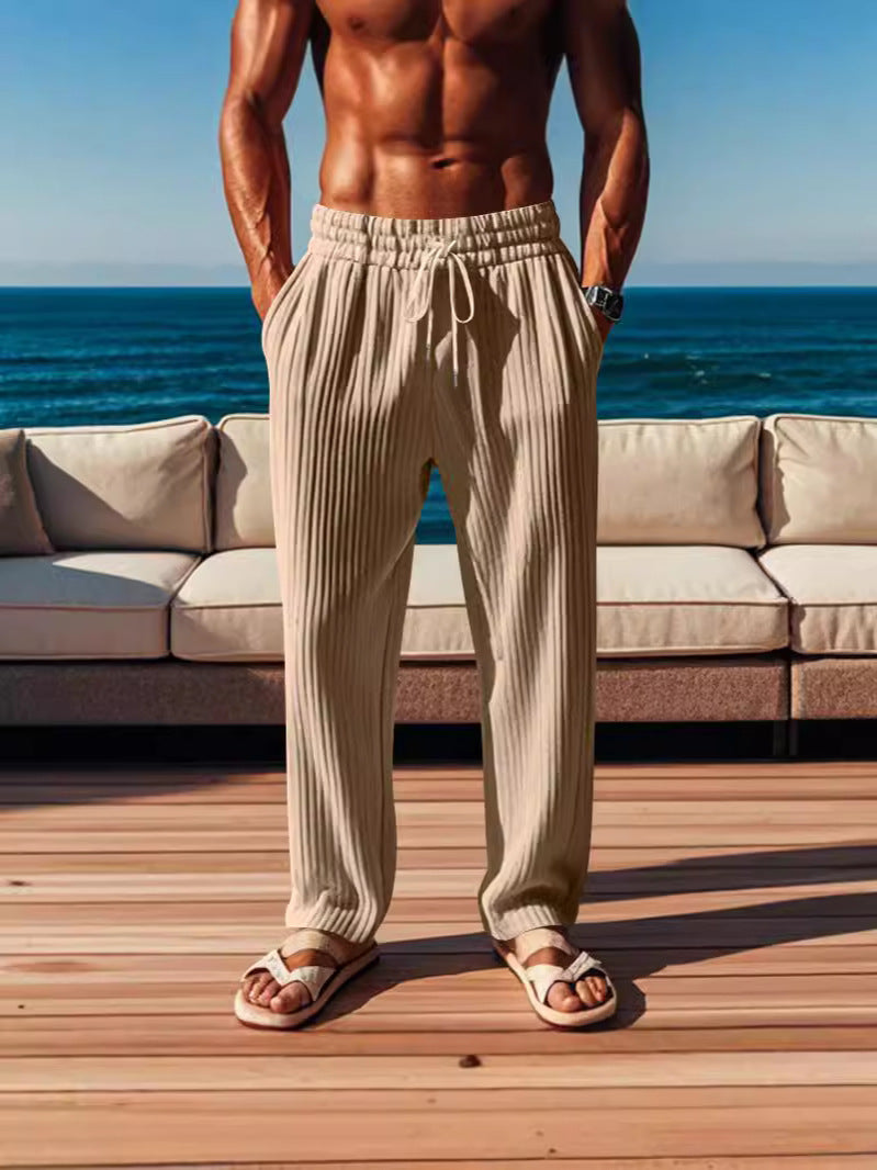 Men's casual striped leisure pants Lisslune