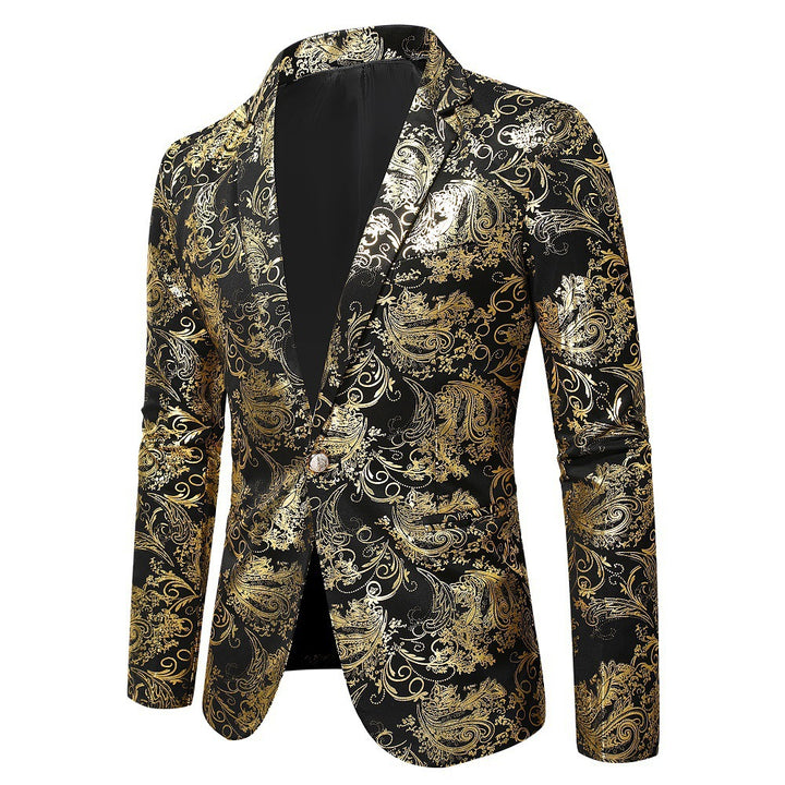 Men's elegant sequin blazer in baroque style Lisslune