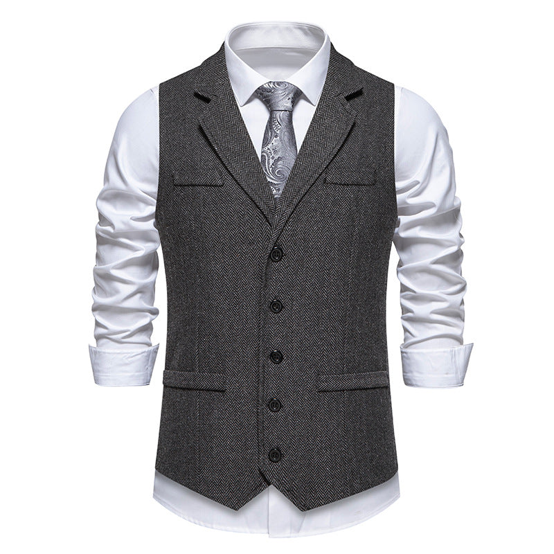 Men's elegant suit vest made of high-quality fabric Lisslune