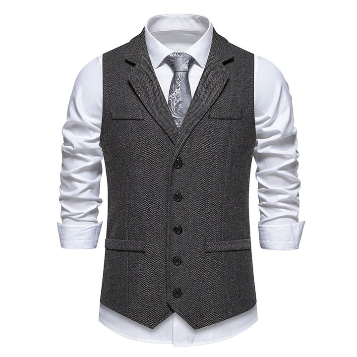 Men's elegant suit vest made of high-quality fabric Lisslune