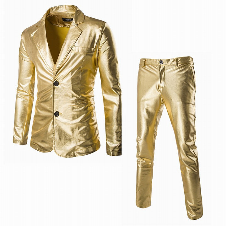 Men's fashionable shiny suit blazer Lisslune