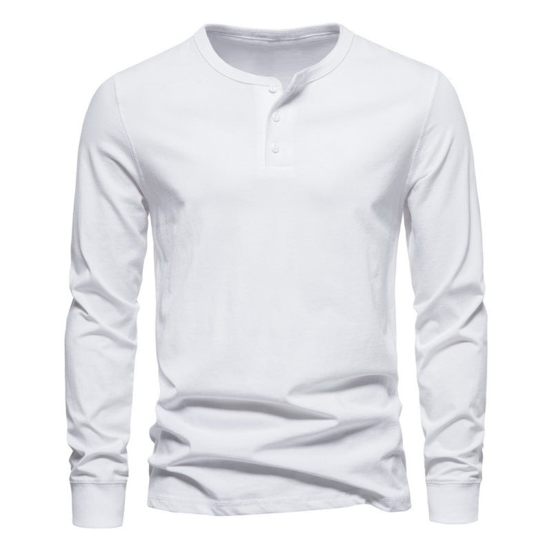 Men's Long Sleeve Shirt with Button Closure and Modern Design Lisslune