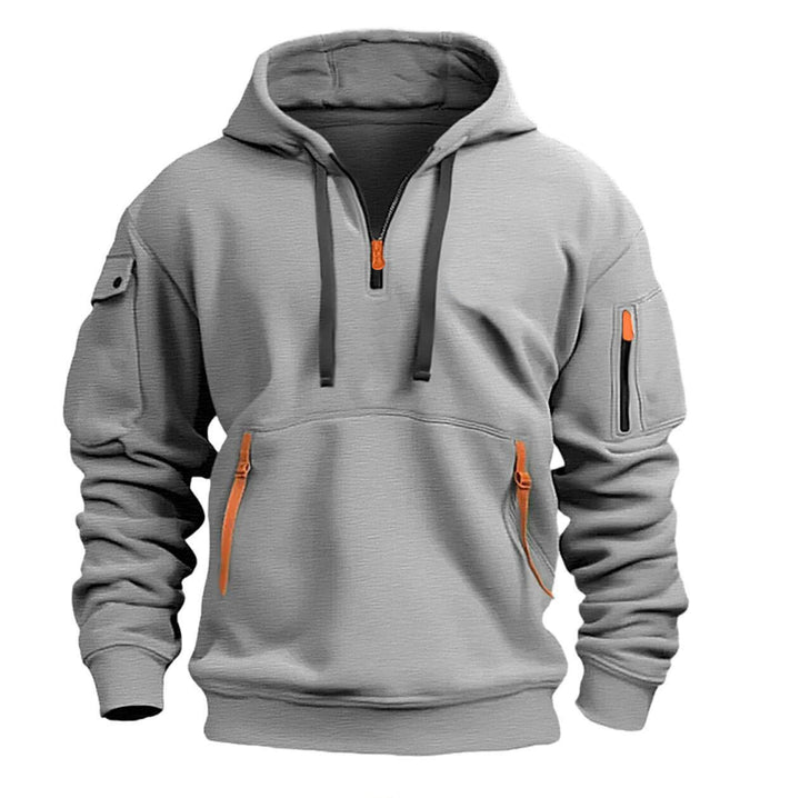 Men's Sporty Hoodies with Practical Zippered Pockets Lisslune