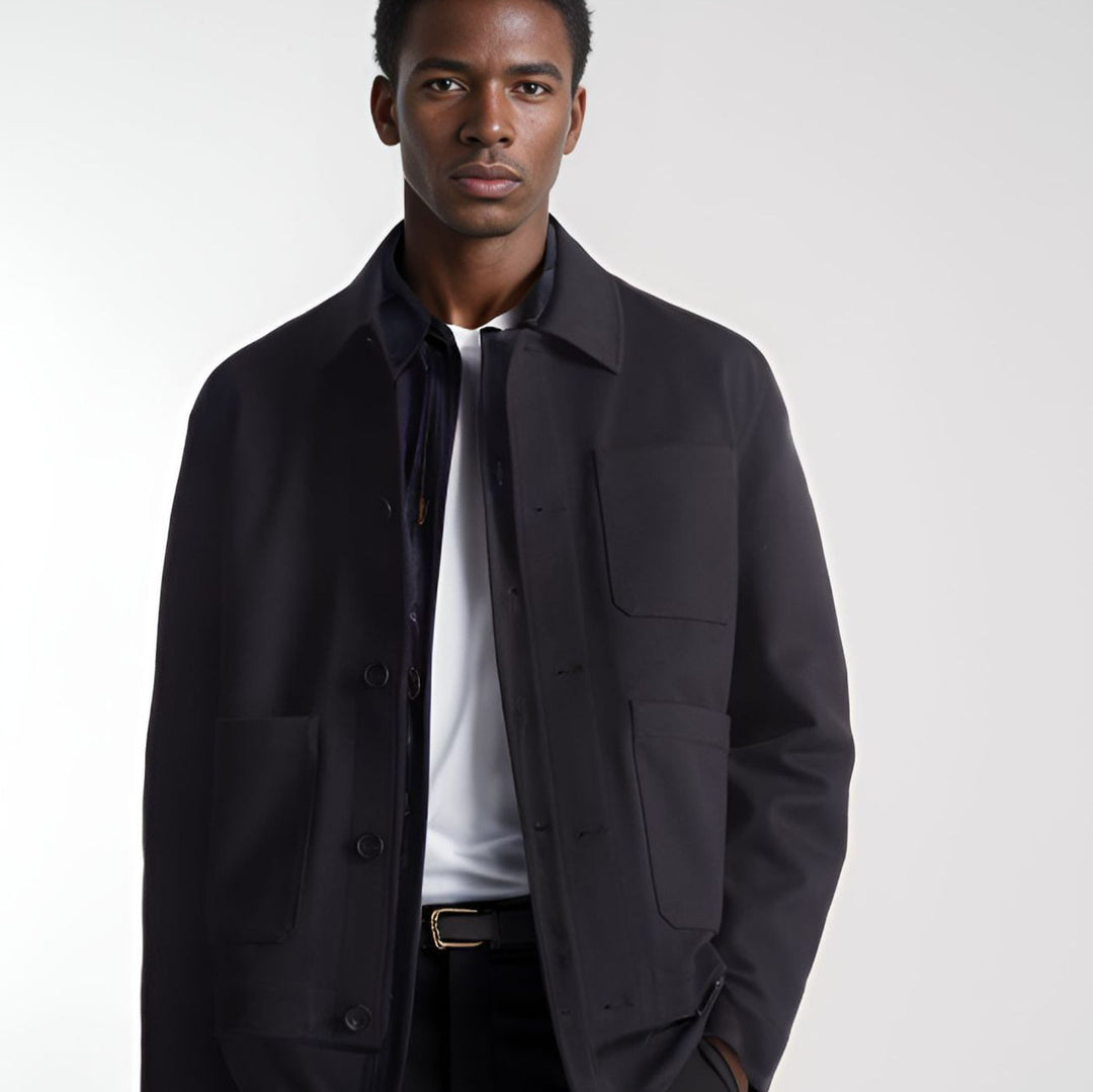 Men's fashionable utility jacket with practical pockets and modern design Lisslune