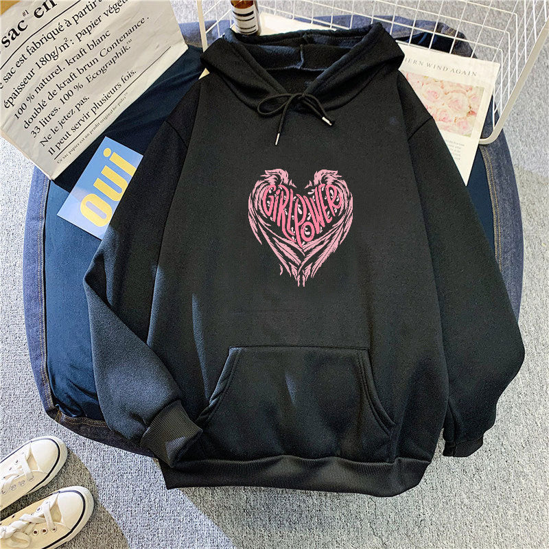 Women's hoodie with creative heart design Lisslune