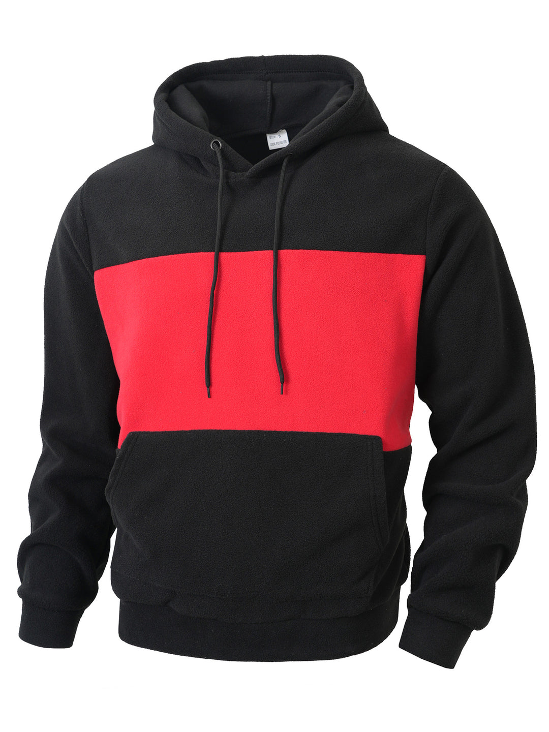 Men's fleece hoodie with innovative design Lisslune