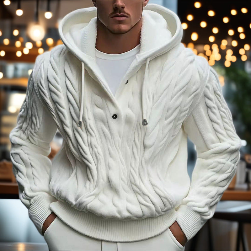 Men's Comfortable Knitted Hoodie Lisslune
