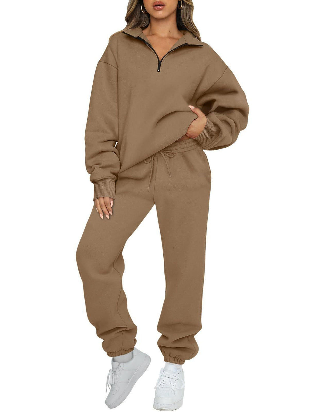 Women's relaxed sweater and jogging pants set Lisslune