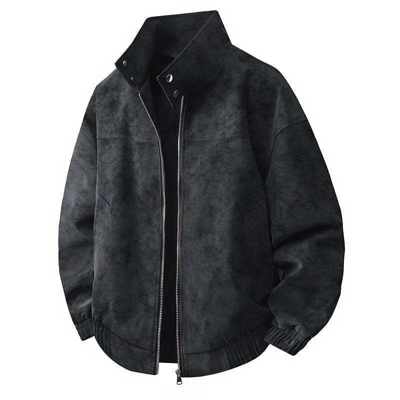 Men's fashionable transitional jacket with high collar and revitalizing inner lining Lisslune