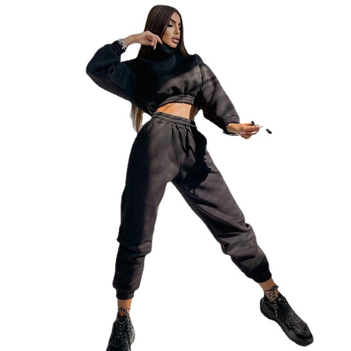 Women's fashionable sweatshirt and comfortable jogging pants set Lisslune