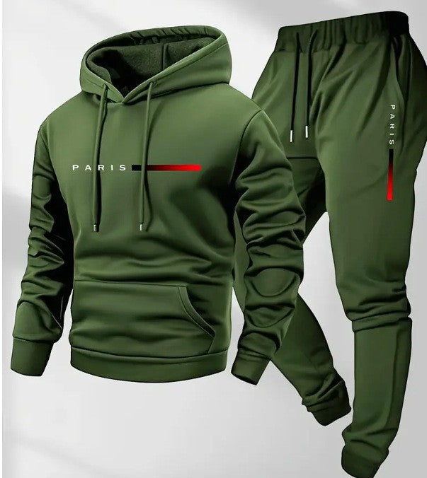 Women’s hoodie and jogging pants set with modern Paris design Lisslune