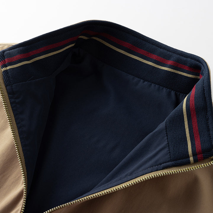 Men's fashionable transitional jacket with high collar and practical pockets Lisslune