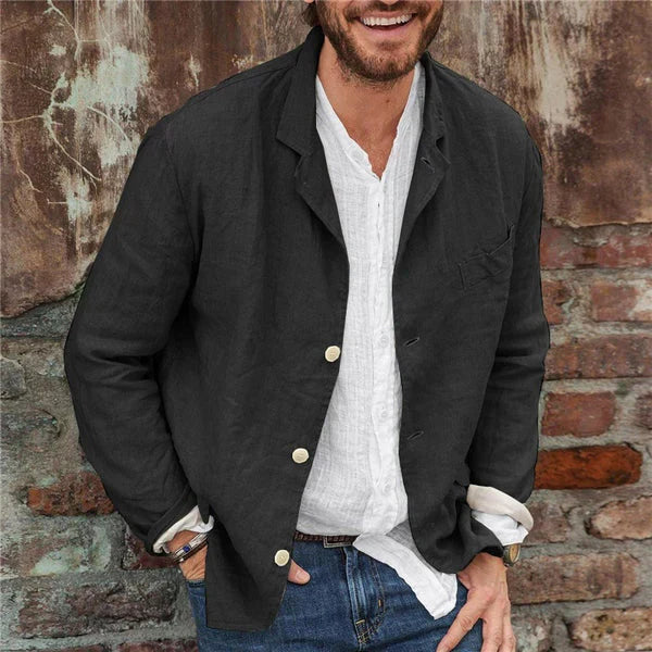 Lisslune | - Lightweight cotton blazer for men: Comfort and style