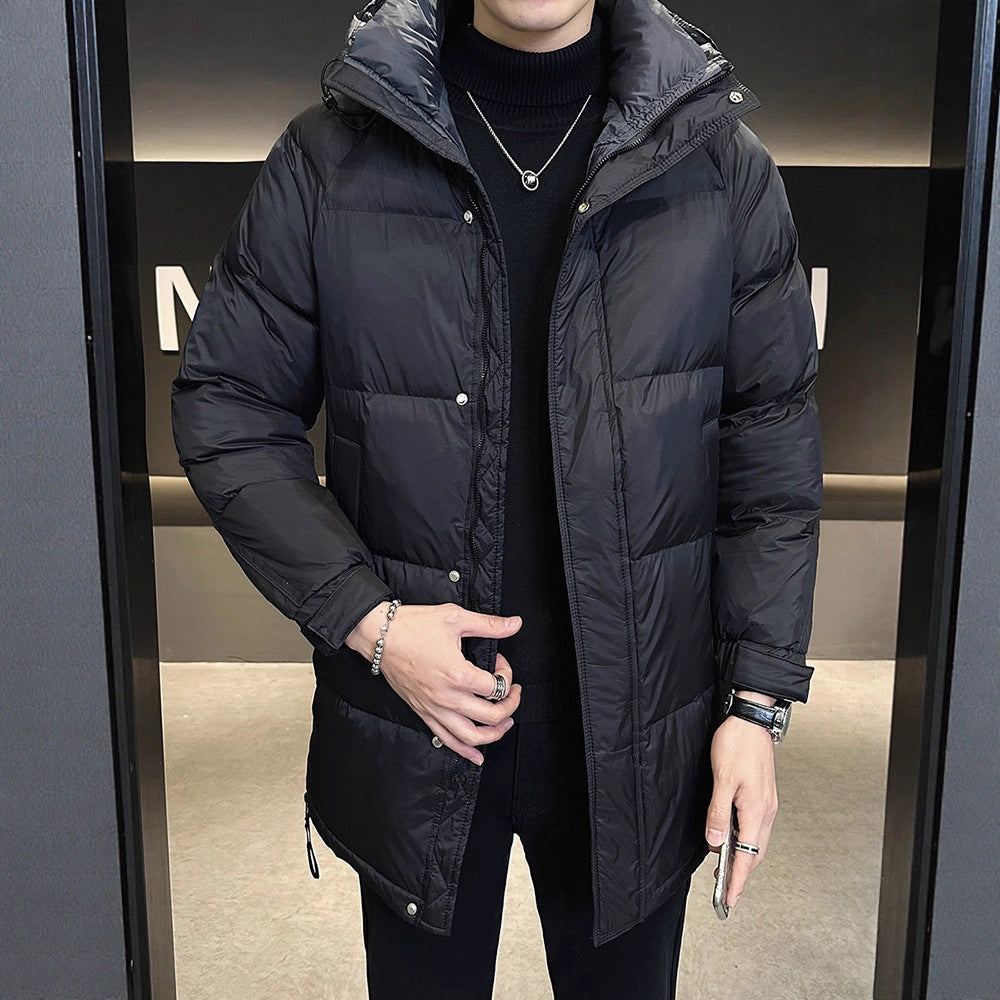 Men's Insulated Quilted Jacket with Practical Hood Lisslune