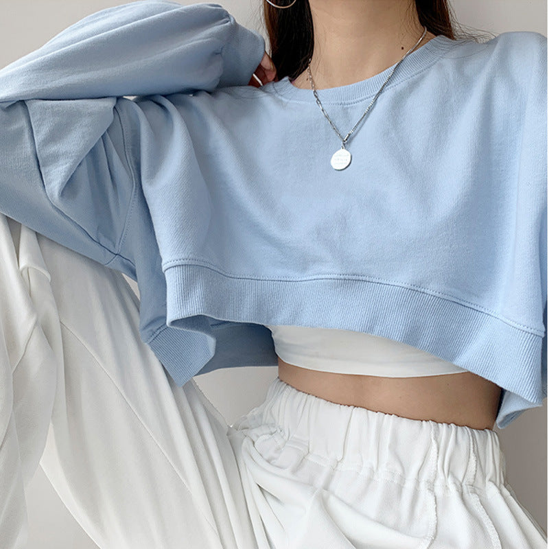 Women's Cropped Sweatshirt Lisslune
