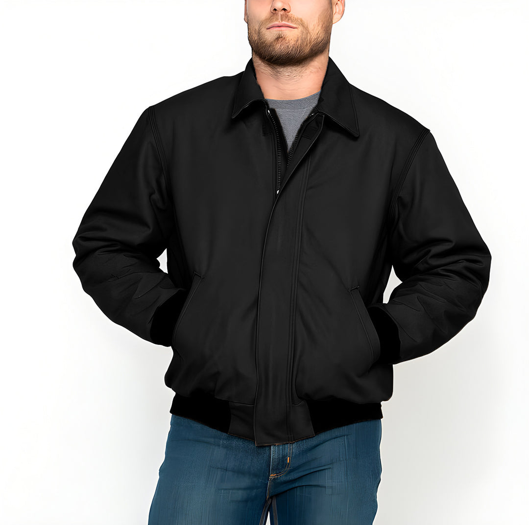Men's casual transitional jacket with practical stand-up collar Lisslune