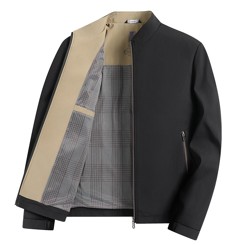 Men's elegant transitional jacket in minimalist design Lisslune