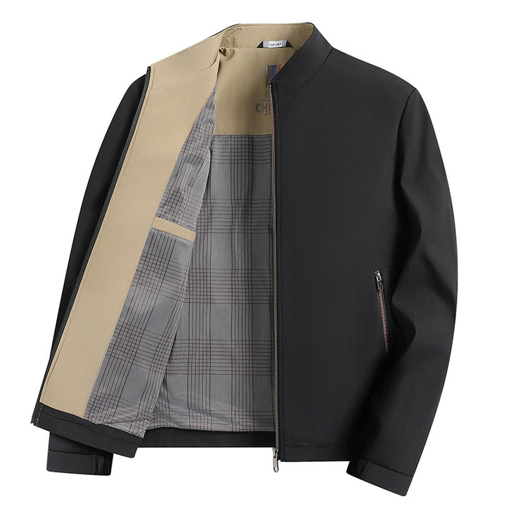 Men's elegant transitional jacket in minimalist design Lisslune