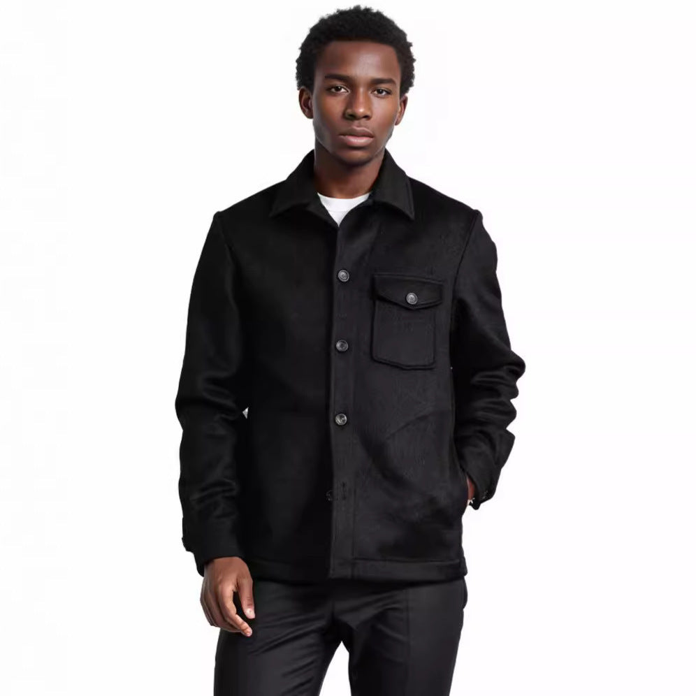 Men's elegant bouclé jacket with practical pockets Lisslune