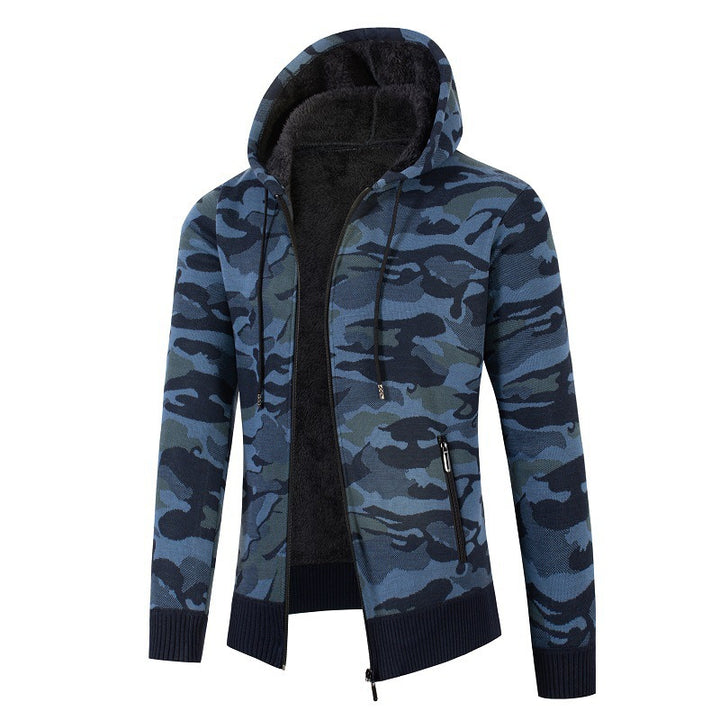 Men's fashionable hooded sweater with check pattern Lisslune