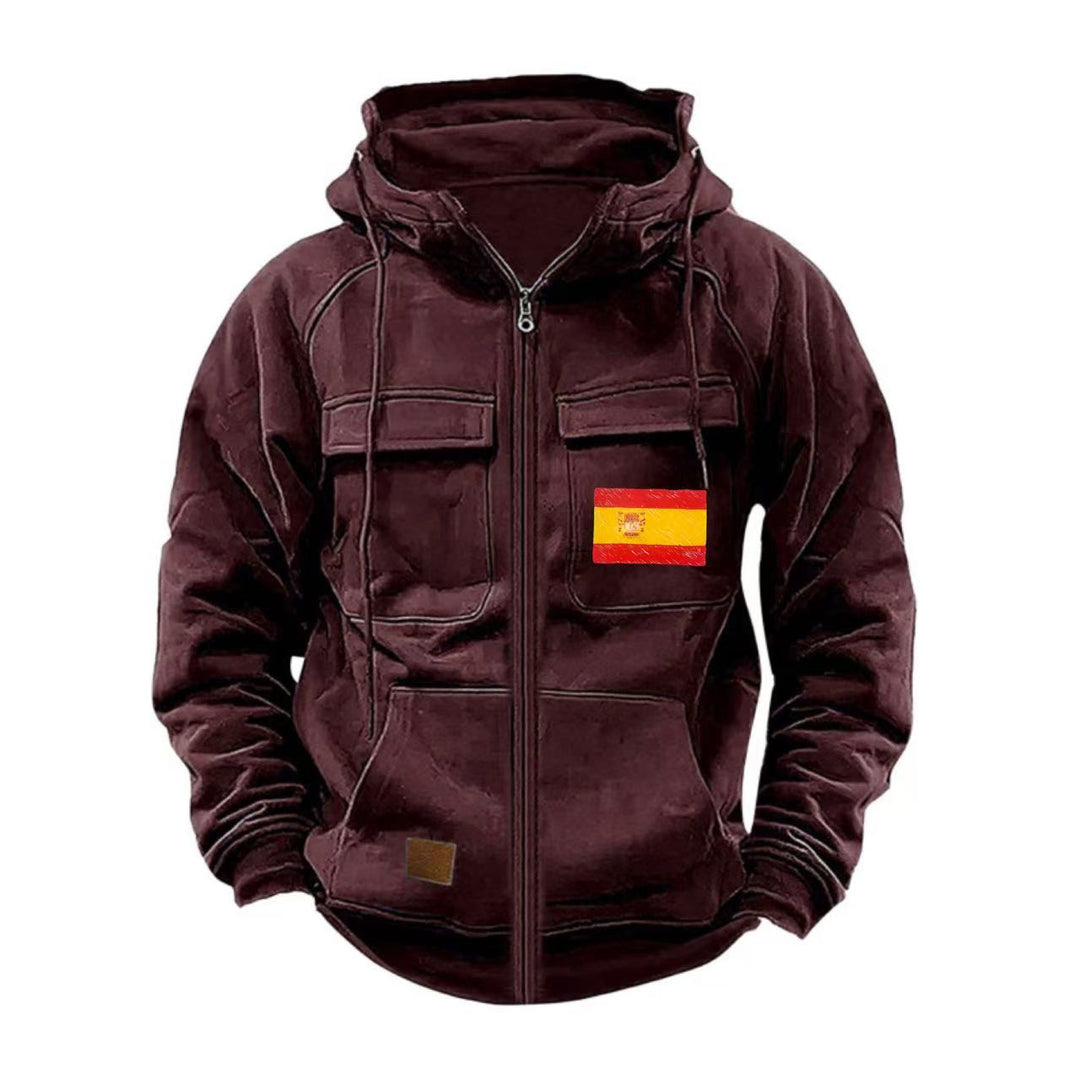 Men's functional jacket with multiple pockets Lisslune