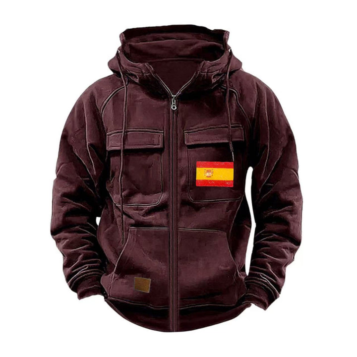 Men's functional jacket with multiple pockets Lisslune