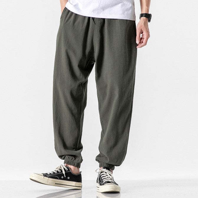 Men's Comfortable Jogging Pants with Elastic Waistband and Side Pockets Lisslune