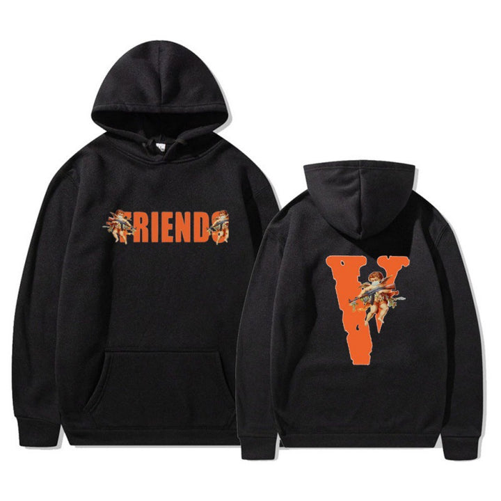 Women's hoodie with characteristic front and back print Lisslune