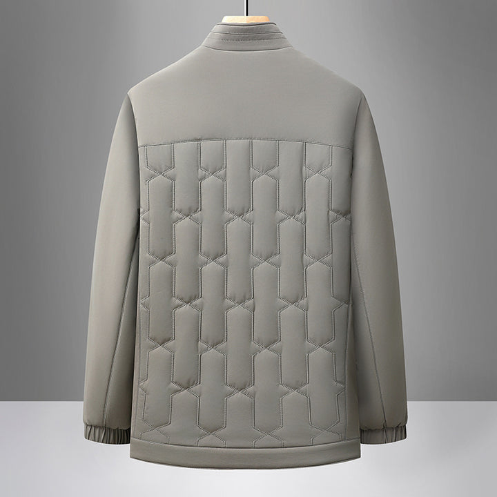 Men's Multifunctional Quilted Jacket with High Collar Lisslune