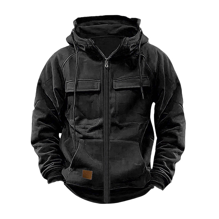 Men's hoodie jacket with practical pockets and robust design Lisslune