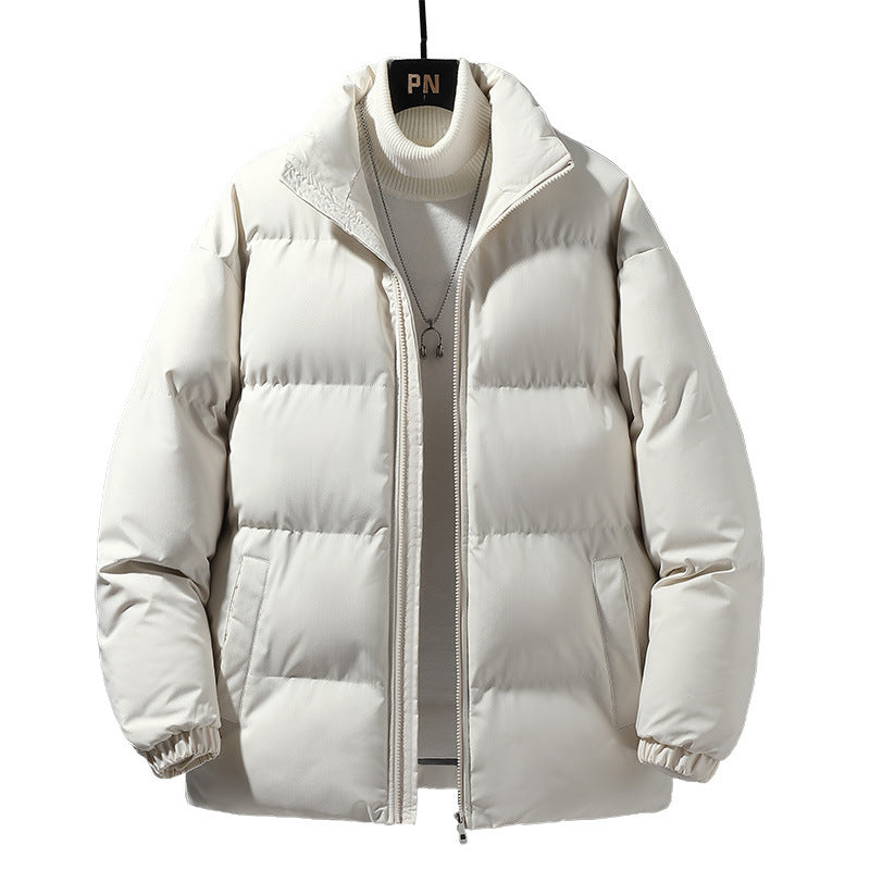 Men's quilted jacket with high collar and elastic cuffs Lisslune