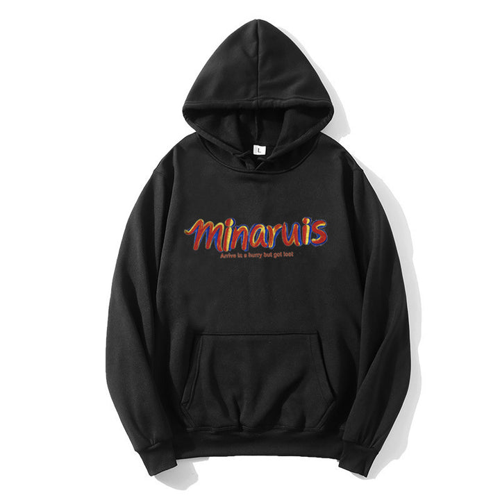 Women's hoodie with colorful lettering Lisslune