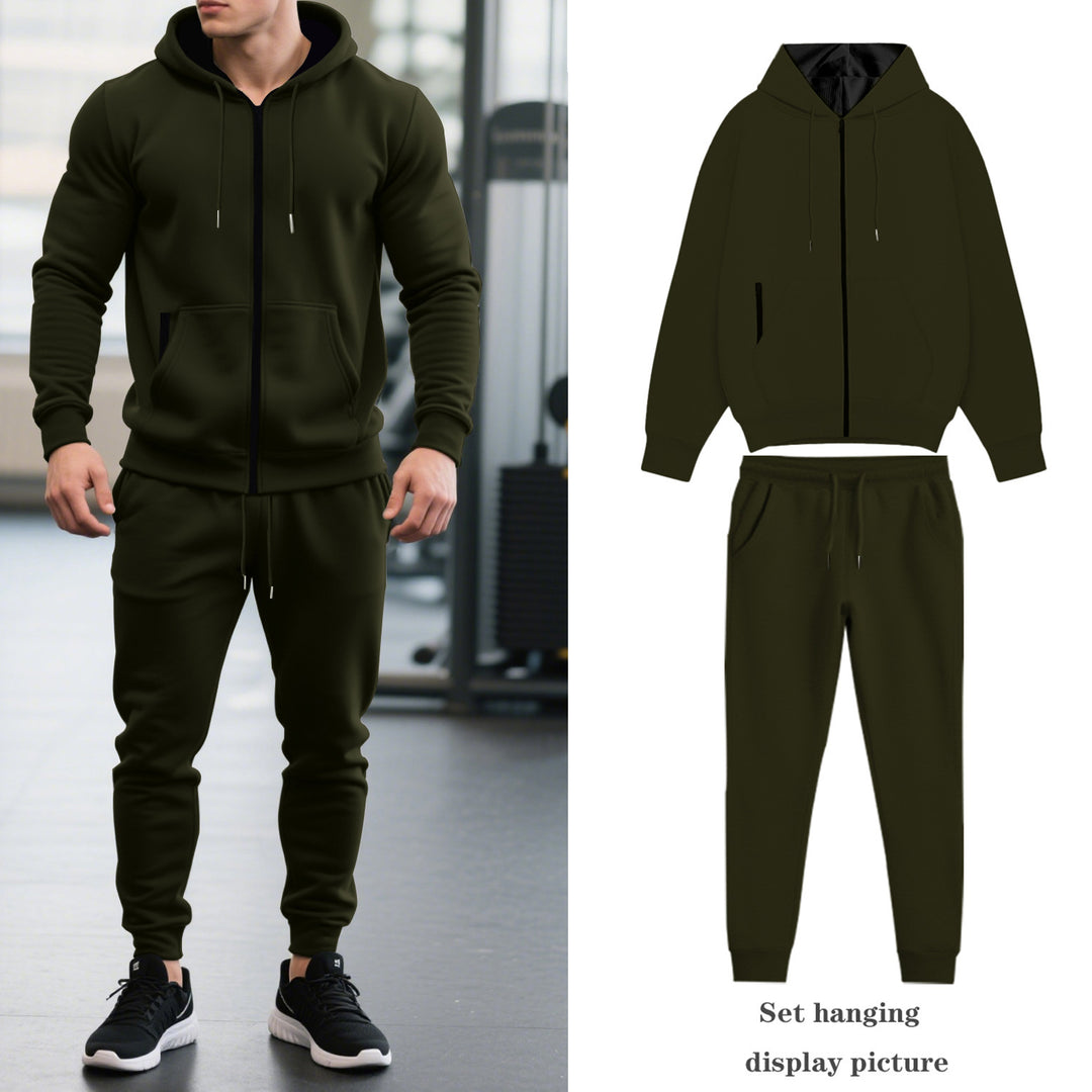 Men's tracksuit with hood and practical pockets Lisslune