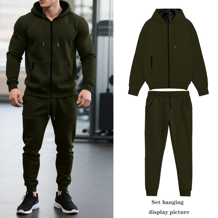 Men's tracksuit with hood and practical pockets Lisslune