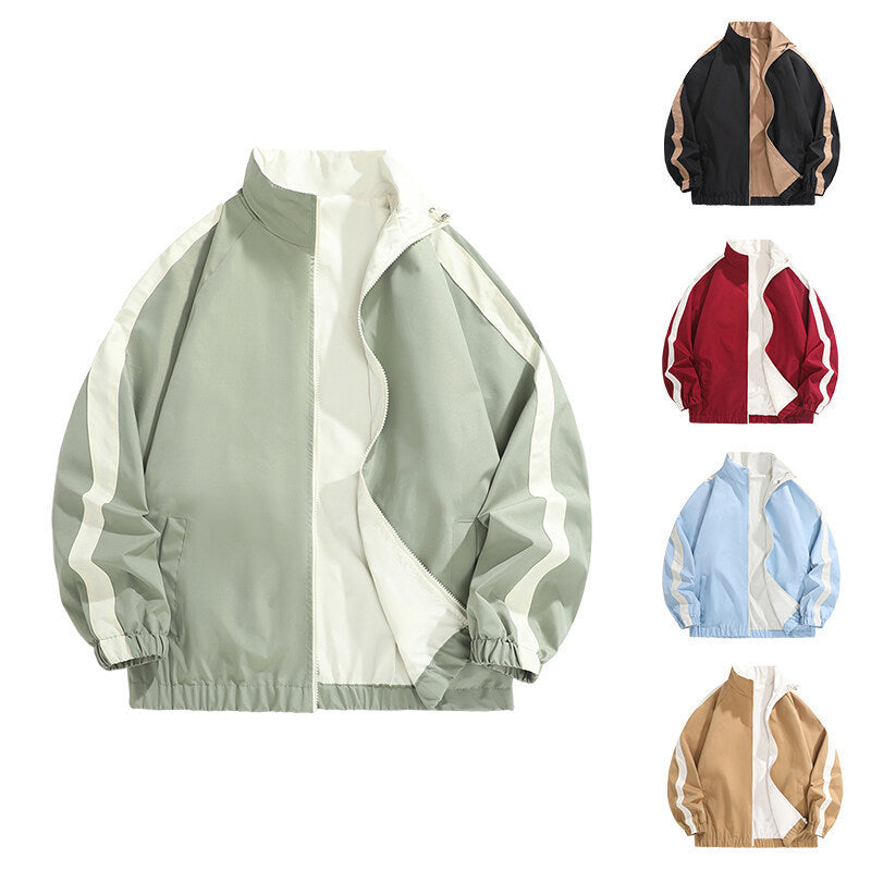 Men's fashionable casual jacket with sporty cut and contrasting accents Lisslune