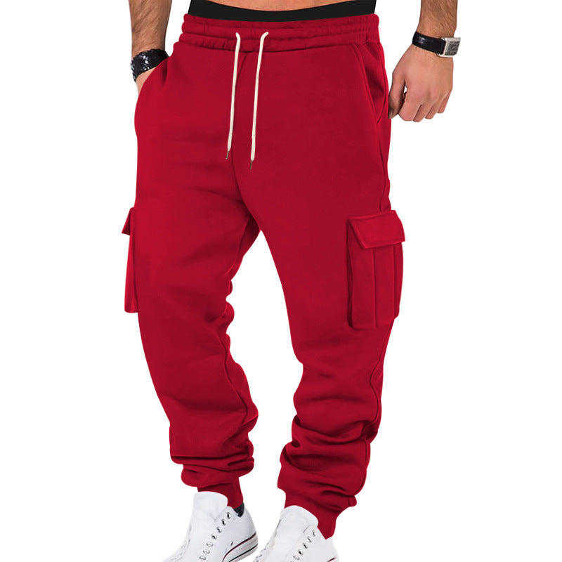 Men's cargo jogging pants with elastic waistband and practical pockets Lisslune