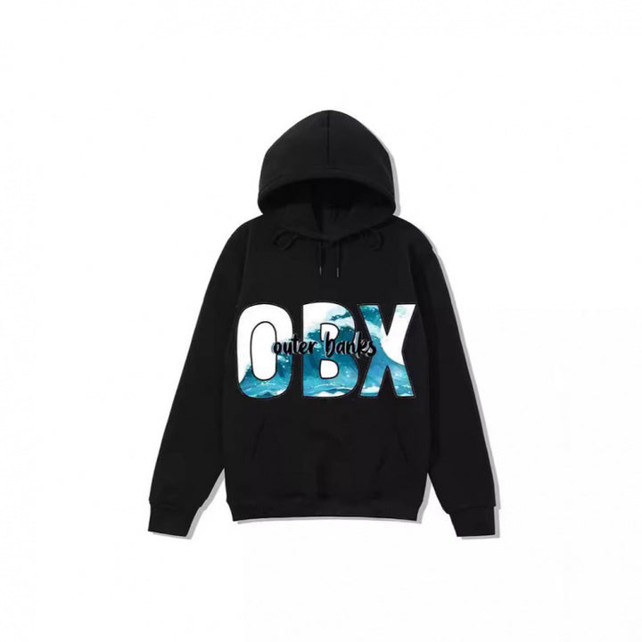 Women's Hooded Sweatshirt with Maritime Graphic Design Lisslune