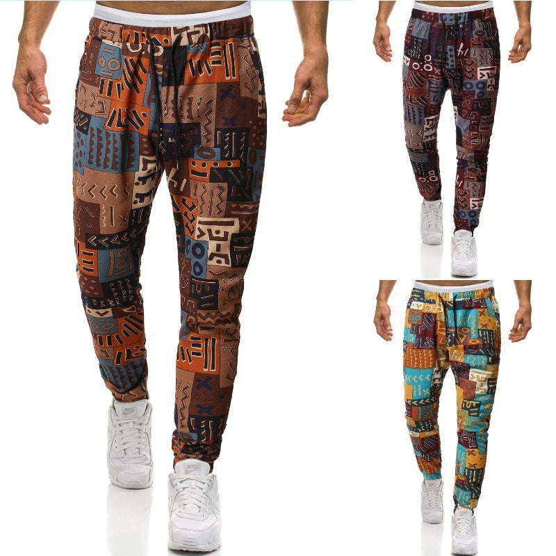 Men's stylish joggers with unique pattern Lisslune