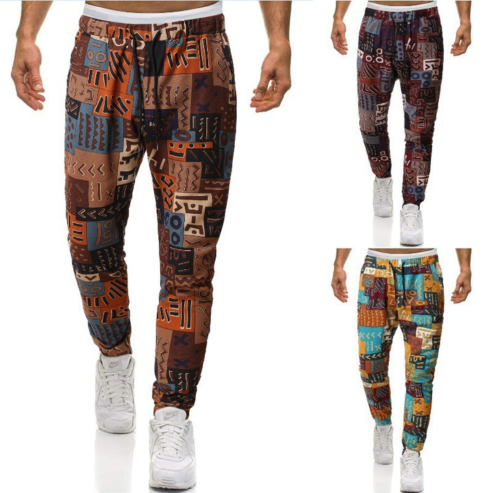 Men's stylish joggers with unique pattern Lisslune