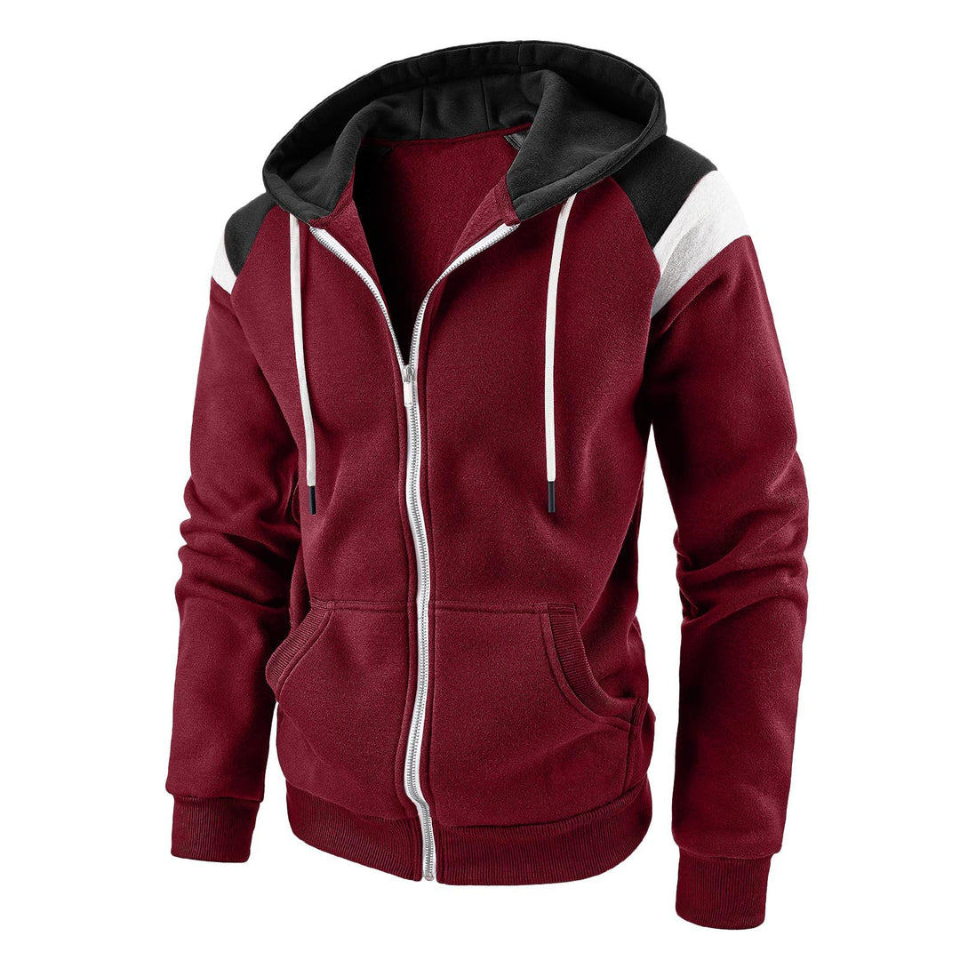 Men's sporty hooded zipper Lisslune