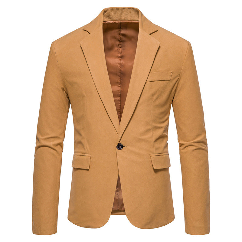 Men's Elegant Blazer with Modern Cut and Pockets Lisslune