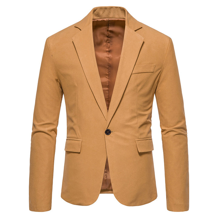 Men's Elegant Blazer with Modern Cut and Pockets Lisslune