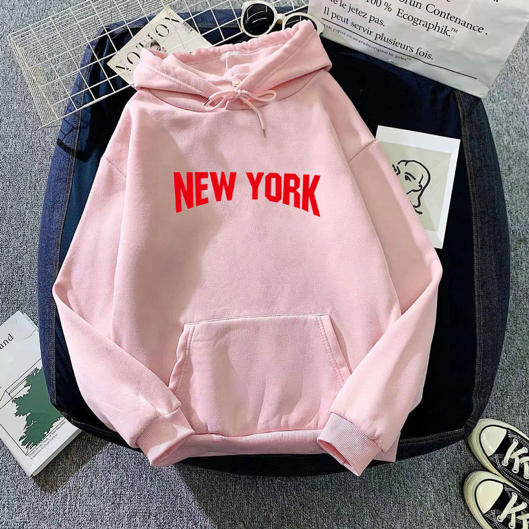 Women's hoodie with stylish New York design Lisslune