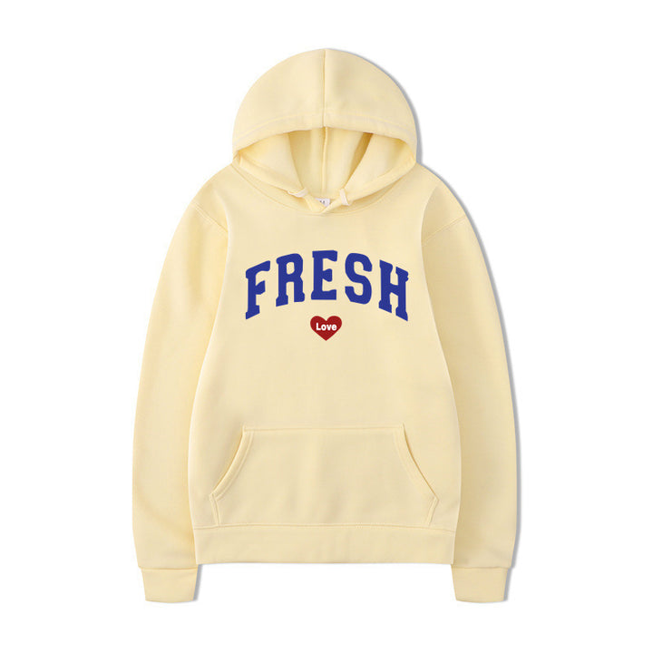 Women's hoodie with playful lettering and soft inner fleece Lisslune