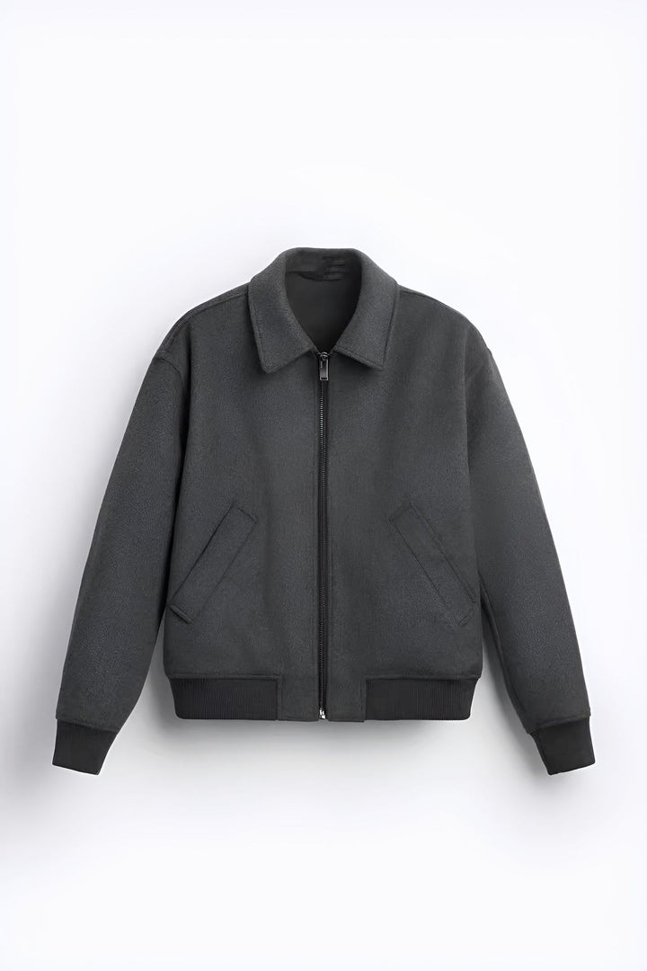 Men's colorful fleece bomber jacket with side pockets Lisslune