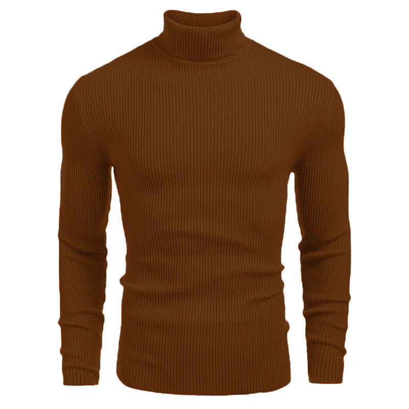 Men's turtleneck sweater made of fine rib knit Lisslune