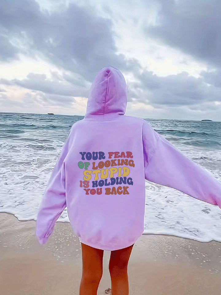 Women's hoodie with inspiring statement print Lisslune