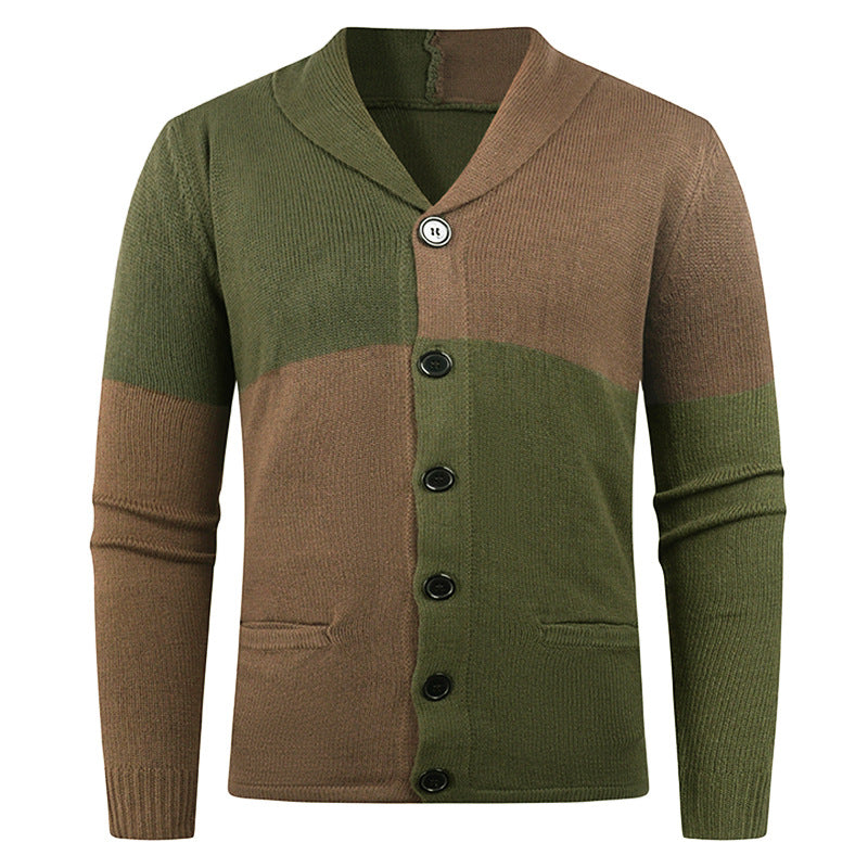 Men's cardigan with modern cable pattern and practical pockets Lisslune
